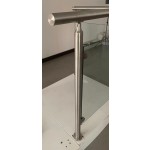 CRPH42, Round Post For Handrail Ø2", 42" Height, Heavy Duty (Post Only, Not included Glass Clamp)